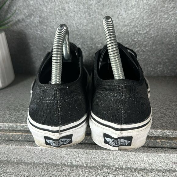 Vans BLACK SHIMMER Authentic Shoes SPARKLE Glitter BLING Size 5.5 4 - Picture 6 of 10